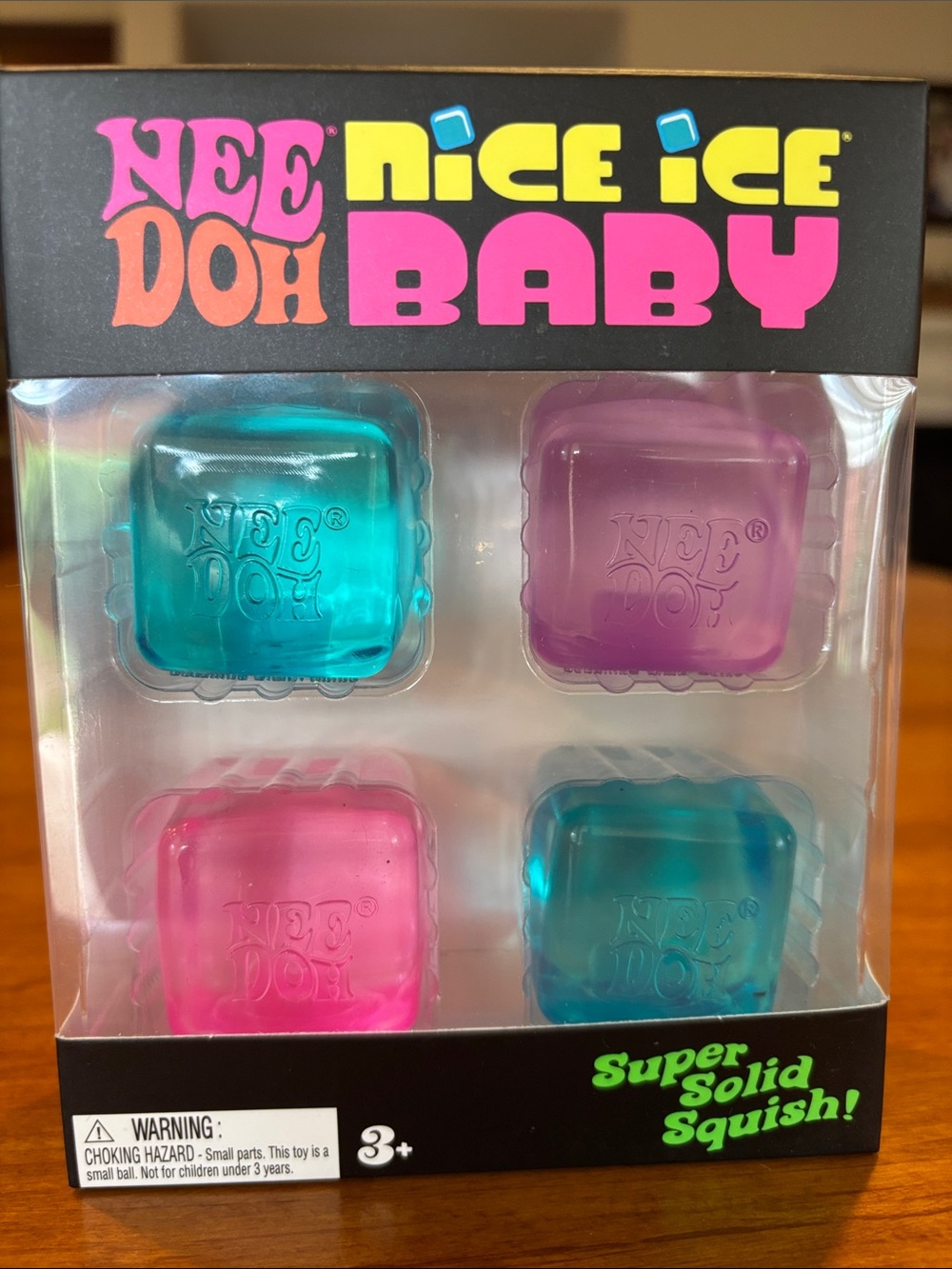 NEW NEEDOH NICE ICE BABY MINI NICE CUBE 4 PACK SCHYLLING SQUISHY RARE FUN  TOY🩵